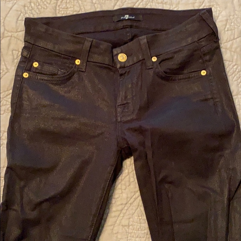 7 For All Mankind. Black Super Skinny!